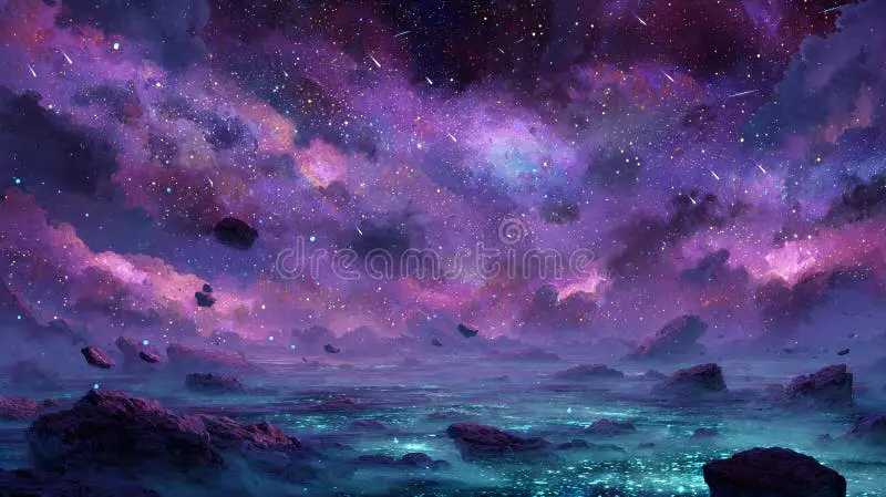 银河国际宇宙星云梦幻背景